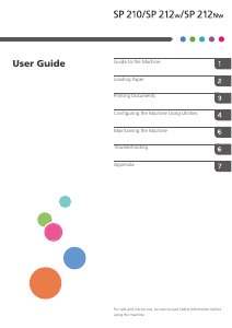 Manual Ricoh SP 212w Printer