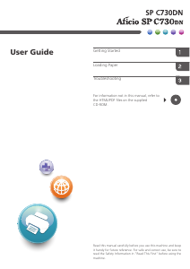 Manual Ricoh Aficio SP C730DN Printer