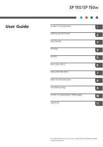 Manual Ricoh SP 150w Printer