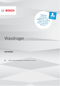 Handleiding Bosch WDU28540NL Wasdroger