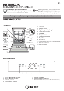 Instrukcja Indesit DFE 1B19 14 Zmywarka