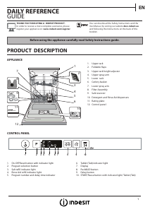 Manual Indesit DIC 3B+19 Dishwasher