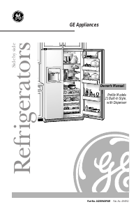 Manual GE TPX21PRDBB Fridge-Freezer