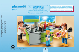 كتيب Playmobil set 9543 Modern House مطبخ