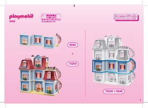 Instrukcja Playmobil set 9849 Modern House Dodatkowe piętro dużego domku dla lalek