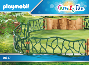 Manual Playmobil set 70347 Zoo Cerca para recinto