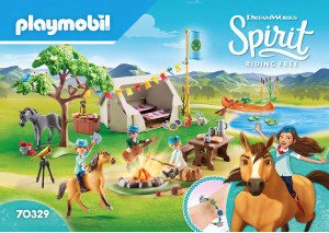 Manuale Playmobil set 70329 Spirit Campeggio estivo