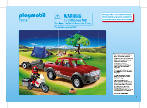 Manual Playmobil set 70116 Outdoor Adventure pick-up