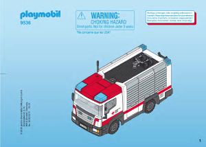 Manual Playmobil set 9536 Rescue Deutches Rotes Kreuz rescue truck