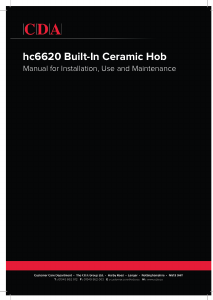 Manual CDA HC6620 Hob
