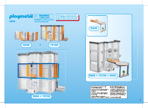 Manual Playmobil set 9848 Rescue Floor Supplement for large hospital