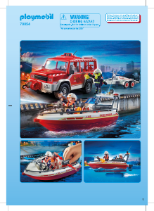 OVP PLAYMOBIL® 70054 neu Feuerwehrfahrzeug mit Löschboot 