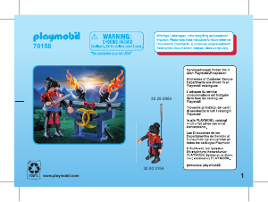 Bruksanvisning Playmobil set 70158 Special Krigare