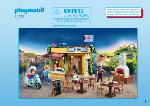 كتيب Playmobil set 70336 City Life مطعم بيتزا