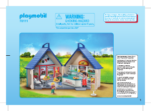 Handleiding Playmobil set 70111 City Life Restaurant