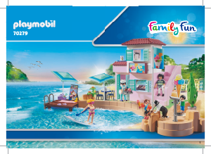 Bedienungsanleitung Playmobil set 70279 City Life Eisdiele am hafen