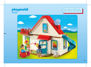 Manual Playmobil set 70129 1-2-3 1.2.3 casa familiei