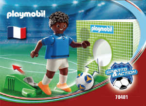 Manual Playmobil set 70481 Sports National player France