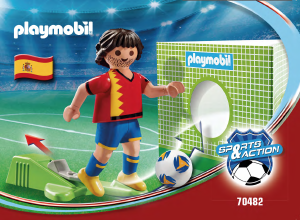 Bedienungsanleitung Playmobil set 70482 Sports Nationalspieler Spanien