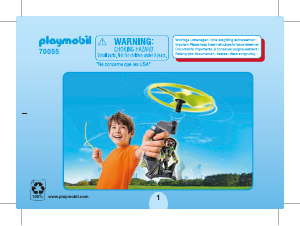 Bedienungsanleitung Playmobil set 70055 Adventure Top Agents Pull String Flyer