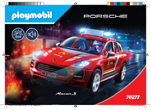 Bedienungsanleitung Playmobil set 70277 Promotional Porsche macan s feuerwehr