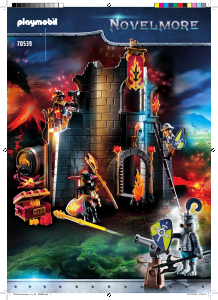 Manual Playmobil set 70539 Novelmore Ruína de fogo dos bandidos de burnham