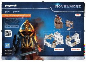 Εγχειρίδιο Playmobil set 9840 Novelmore Επέκταση Κάστρου με εκτοξευτή οβίδων για το Μεγάλο Κάστρο του Νόβελμορ