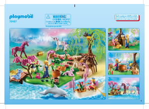 Bedienungsanleitung Playmobil set 70167 Fairy World Feeninsel mit Einhorn
