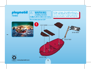 Manual Playmobil set 70493 Pirates Rowboat with pirates