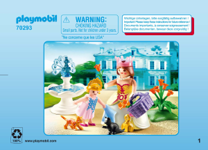 Bruksanvisning Playmobil set 70293 Fairy Tales Presentset prinsessor