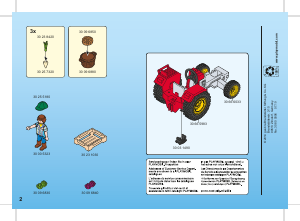 Instrukcja Playmobil set 70495 Farm Ciągnik