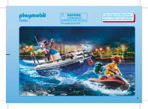 Manual Playmobil set 70463 Police Jewel heist getaway