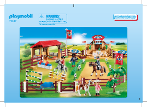 Manual Playmobil set 70337 Riding Stables Grande torneio equestre