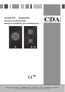 Handleiding CDA HG3601 Kookplaat