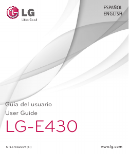 Manual de uso LG E430 Teléfono móvil