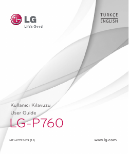 Kullanım kılavuzu LG P760 Cep telefonu