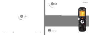 Mode d’emploi LG F2250 Téléphone portable