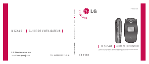 Mode d’emploi LG KG240 Téléphone portable