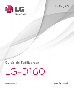 Mode d’emploi LG D160 Téléphone portable