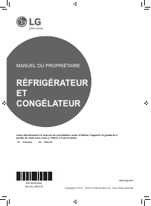 Mode d’emploi LG GSL6671SC Réfrigérateur combiné