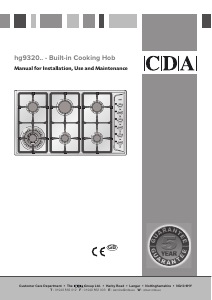 Handleiding CDA HG9320 Kookplaat