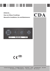 Manual CDA HVG93 Hob