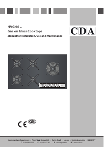 Handleiding CDA HVG96 Kookplaat