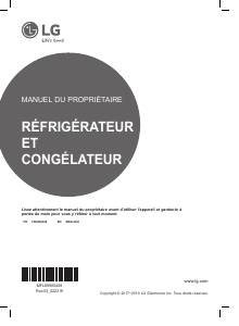 Mode d’emploi LG GSB6616PS Réfrigérateur combiné