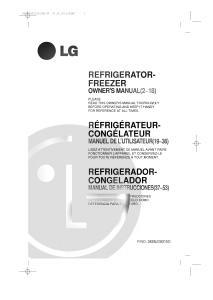 Handleiding LG GR-T722DE Koel-vries combinatie