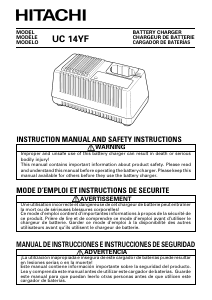 Manual de uso Hitachi UC 14YF Cargador de batería