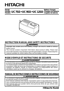 Manual de uso Hitachi UC7SD Cargador de batería