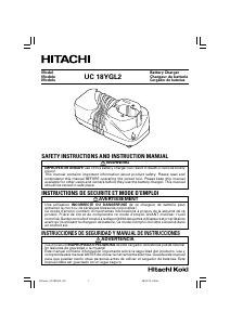 Manual Hitachi UC 18YGL2 Battery Charger