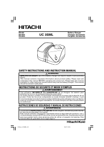 Manual de uso Hitachi UC 3SML Cargador de batería