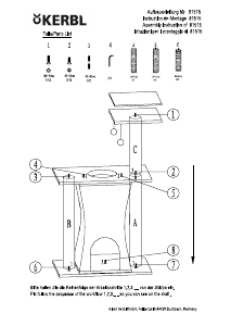 Kullanım kılavuzu Kerbl 81515 Silverstar Kedi ağacı